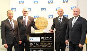 Nutzen sie unsere beratungsqualität in. Vr Bank Nordrhon Im Goldrausch Europas Grosste Munze Big Phil