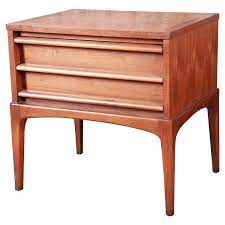 Mid century modern walnut nightstand by lane rhythm. Lane Rhythm Mid Century Modern Sculpted Walnut Nightstand 1960s At 1stdibs