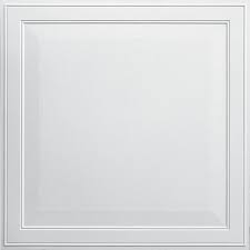 Glue up foam ceiling tile in plain white (21.6 sq. Usg Cgc Ceilings 2 Ft X 2 Ft X 1 4 In Vintage Decorative Ceiling Panel Sold By Carton The Home Depot Canada