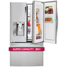 French Door Bisque Refrigerator Lg Lfxs30766s 2 450 Costco French Doors French Door Refrigerator Refrigerator