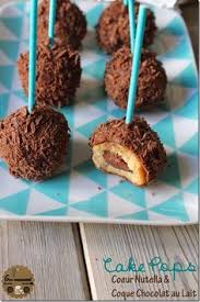 Cakes Pops Coeur Nutella Coque Chocolat Au Lait Goulucieusement Nutella Sucette Chocolat Gateau Sucette