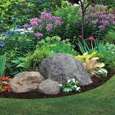 Outdoor Essentials Landscape Faux Rock Reviews Wayfair In 2020 Rock Garden Design Landscaping With Boulders Landscaping With Rocks
