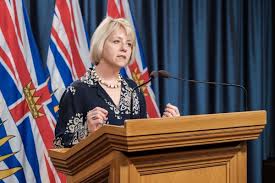 A physical distancing sign is seen during a media tour of the bc teachers' federation sent a letter to provincial health officer dr. B C Records Four New Covid 19 Cases Abbotsford Hospital Outbreak Cleared Oak Bay News