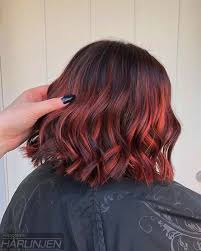 Q&a with style creator, sarah cabral stylist / independent booth renter @ mg salon in autumn red highlights in blonde hair. 23 Ways To Rock Black Hair With Red Highlights Stayglam