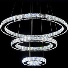 Ceiling lights is bulbs included: Modern Ring Crystal Chandelier Pendant Led Ceiling Lamp Lighting Light Fixtures Home Garden Apexlab Ceiling Fixture