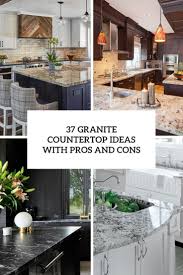 Marble countertop is a kitchen favorite of bakers and chefs. 37 Granite Countertop Ideas With Pros And Cons Shelterness