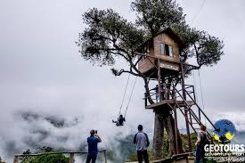 Baños is the second most populous city in tungurahua, after the capital ambato, and is a major tourist center. The End Of The World Swing Banos De Agua Santa Geotours Adventure Travel Tour Agency In Banos Ecuador Since 1991