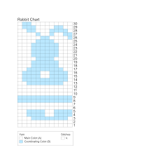 It's not as difficult as you might think, to make your own knitting pattern. Rabbit Bunny Knitting Chart 12 Stitch Repeat Rabbit Knitting Pattern Loom Knitting Knitting