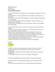 Maybe you would like to learn more about one of these? Fish Cheeks Questions Pdf Commonlit Text Dependent Questions Directions For The Following Questions Choose The Best How Answer Or Respond In Complete Course Hero