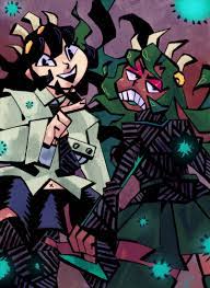And After Posting So Many Wips Of It It S Finally Colored Filia And Fukua Skullgirls Funny Cartoons Drawings Character Design