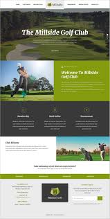 Millside Golf And Sport Wordpress Theme Golf Websites Golf Design Golf Clubs