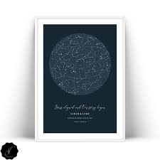 Personalized Marriage Anniversary Present For Couple Stars On Etsy In 2021 Marriage Anniversary Couple Presents Star Map Art