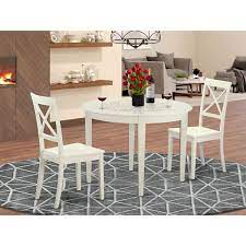 Small Kitchen Table Set Round Table And 2 Dining Chairs 373 83 In 2021 Small Dining Table Set Small Kitchen Table Sets Wooden Dining Room Chairs