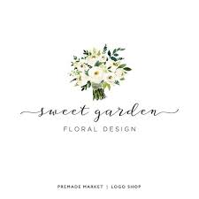 Premade Floral Logo Design Florist Logo Flower Bouquet Business Logo Watercolor Flower Lo In 2020 Blumen Logo Logo Entwerfen