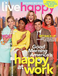 This is the 2004 open to good morning america by videohelper, originally composed in 2000 as the theme to world news tonight. Live Happy Magazine Announces Abc News Good Morning America Co Anchors On Cover Of May June Issue