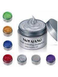 Topumt Unisex Diy Mofajang Hair Color Wax Mud Dye Cream Temporary Modeling White Walmart Com In 2021 Hair Color Brands Temporary Hair Dye Hair Wax