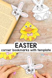 easter corner bookmarks with template easy peasy and fun