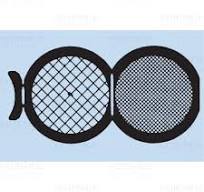 TEM Grids, 100/300 Mesh, Folding Grid, square, TI, 25 pieces