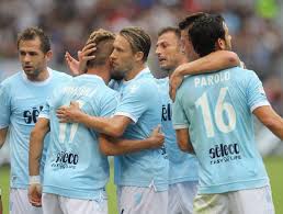 Joaquín correa (lazio) right footed shot from outside the box to the bottom left corner. Uefa Europa League On Twitter Hat Trick For Ciro Immobile As Lazio See Off Fellow Uel Hopefuls Ac Milan 4 1