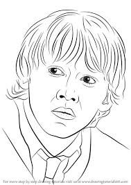Angelica ang saved to harry potter. How To Draw Ron Weasley From Harry Potter Drawingtutorials101 Com Harry Potter Art Drawings Harry Potter Coloring Pages Harry Potter Sketch