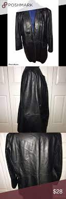 Inc Women Black Leather Blazer Size 20 Leather Blazer Black Leather Blazer Clothes Design
