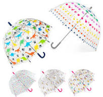 Straight Clear Plastic Umbrellas - Durable & Fashionable