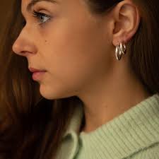 Silver, gold, and small hoop earrings for everyday wear. Chunky Hoops Earrings Large Nandi