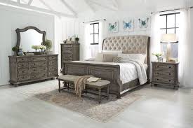 This set includes the bed, nightstand, dresser, mirror and chest. Carden 5 Piece Bedroom Group Badcock Home Furniture More