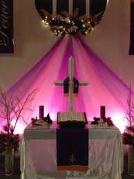 Pin By Peggy Goodwin On Advent Church Decor Advent Church Decorations Church Christmas Decorations Outdoor Christmas Lights