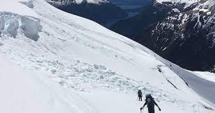Alvaro, bruno, goran, sasha riding: Cerro Negro 3 Day Winter Trek In Bariloche 3 Day Trip Uimla Leader