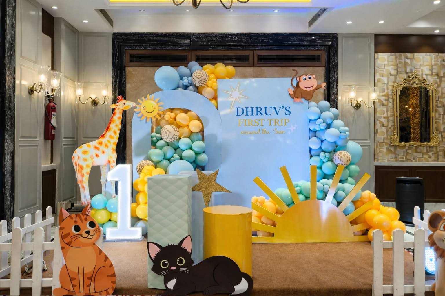 Safari Animal Foil Balloons – Jungle & Zoo Theme Party Set product image