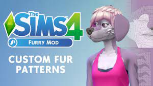 Sims 4 Furry Mod 5 - Custom fur patterns - YouTube
