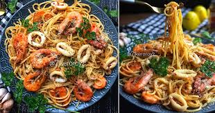 Kepada yang dah expert mohon kongsi resepi kalian dengan saya boleh? Mudah Sangat Buat Spageti Aglio Olio Beli Mahal Masak Sendiri Lagi Jimat Letak Banyak Seafood Lagi Sedap Vanilla Kismis