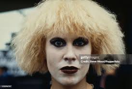 British singer-songwriter Hazel O'Connor in character as Kate Crowley...  News Photo