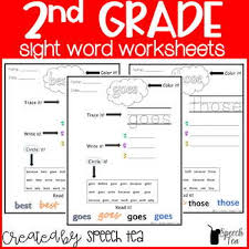 2nd Grade Sight Word Worksheets In 2020 Sight Word Worksheets Sight Words Dolch Sight Words