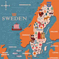 Hier kannst du ausführlich informieren, was du in deinem schweden urlaub nicht verpassen solltest. Schweden Karte Der Wichtigsten Sehenswurdigkeiten Orangesmile Com