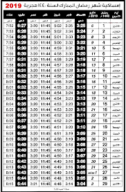 Kuwait Ramadan Fasting Calendar 2019 Kuwait Ramadan Time Table Iiq8 Ramadan Time Table Ramadan Ramadan Day