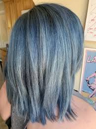 Icy Blue Gray Hair Using A Custom Blend Of Pravana Vivids Joico Intensity And Arctic Fox Hair Color Createincol Blue Grey Hair Arctic Fox Hair Color Hair