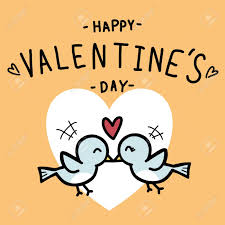 We really like to read funny picture books in our. Happy Valentine S Day Hand Draw Text And Two Couple Love Birds Royalty Free Cliparts Vectors And Stock Illustration Image 120787800