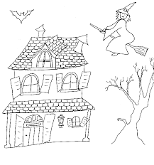 Coloriage D Halloween Chateau A La Sorciere Halloween Tete A Modeler Coloriage Chateau Coloriage Maison Art De Modeles