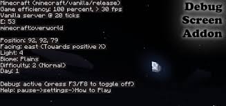 Java edition users of minecraft will need java installed. Java Debug Screen Minecraft Pe Addon
