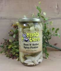 Honey, sauces, pickles and seasonings. Habanero Chunk Pickles 32 Oz Cold Packed Osceola Cheese