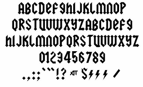 Ac Dc Font Generator Similar Lightning Bolt Fonts Texty Cafe Lettering Fonts Lettering Acdc Font