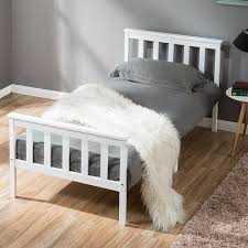 The cost of these wooden single bed frame is major merit because they come with low price tags despite their abundant benefits. White Single Bed Frame Wayfair Co Uk