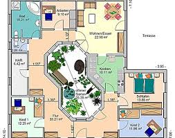 Atrium 4 Bungalow Einfamilienhaus Neubau Massivbau Stein Auf Stein Grundriss Bungalow Neubau Einfamilienhaus