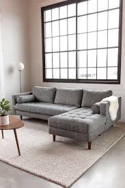 Sven Briar Gray Right Sectional Sofa In 2020 Dark Grey Couch Living Room Grey Couch Living Room Gray Sectional Living Room