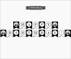 Birthday Banner Clipart Black And White Diy Black White Panda Happy Birthday Banner Xl Panda Theme Etsy In 2020 Happy Birthday Banner Printable Free Happy Birthday Banner Printable Happy Birthday Banners