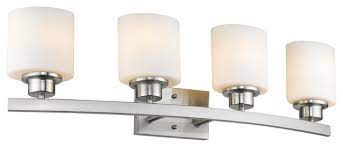 Ceiling lights, bathroom lighting, ceiling fans, table lamps Aaliyah 4 Light Brushed Nickel Bath Vanity Light Opal White Glass 32 Transitional Bathroom Vanity Lighting By Homesquare Houzz