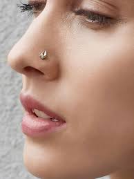 Silver Contemporary Nose Pin Nose Jewelry Nose Jewels Nose Ring Jewelry