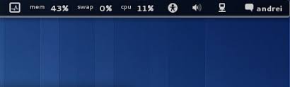 System Monitor Extension Puts Ram Cpu Usage And Network Upload Download Speed On Your Gnome Shell Top Bar Web Upd8 Ubuntu Linux Blog